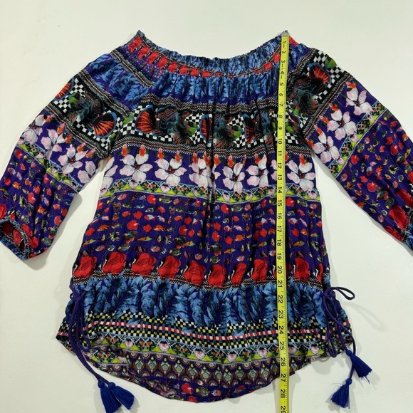 Desigual Andrea Gypsy Off Shoulder Blouse Tunic - Picture 10 of 10